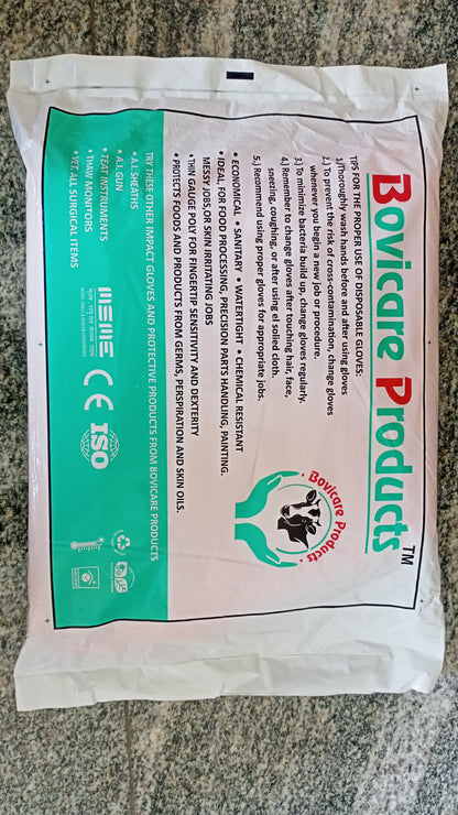 Full Hand Veterinary AI Gloves Orange