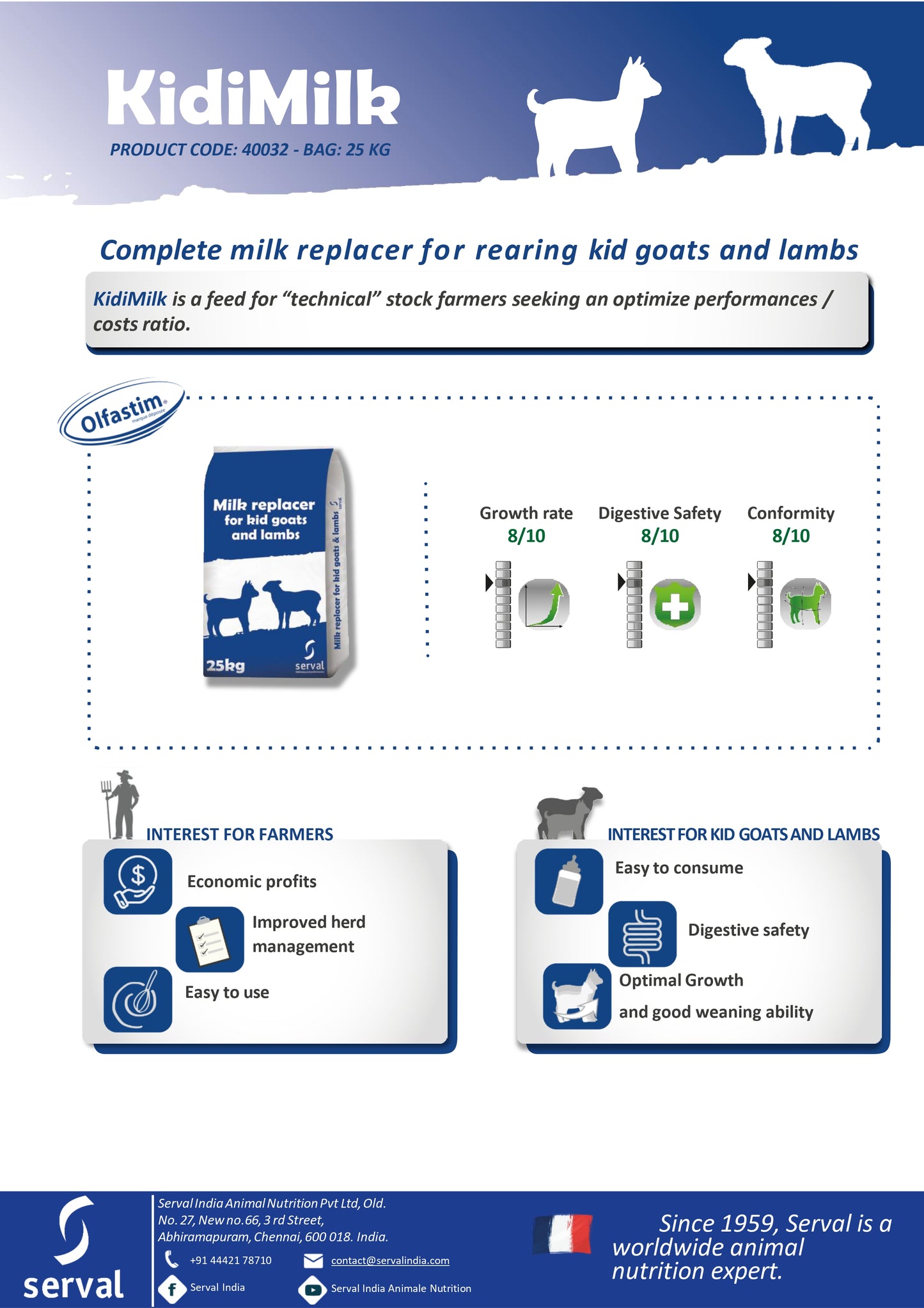 Kidimilk ( Kid Goats and Lambs Milk Replacer)