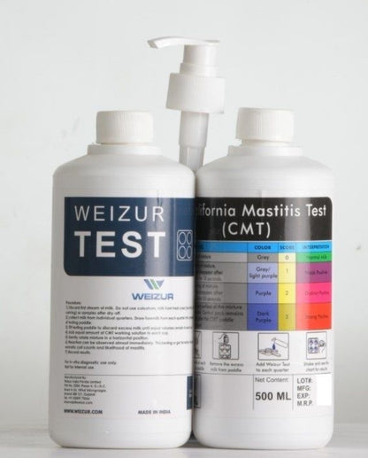 CMT-California Mastitis Test Liquid 500ml Bottle and Dispenser